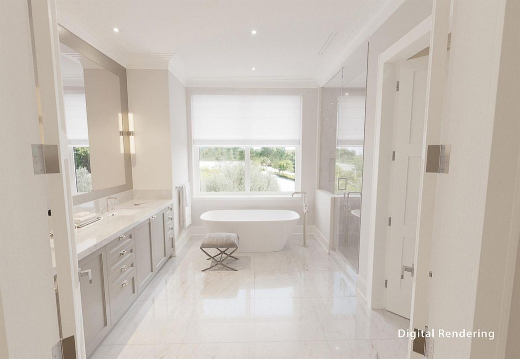 Primary Bathroom Rendering