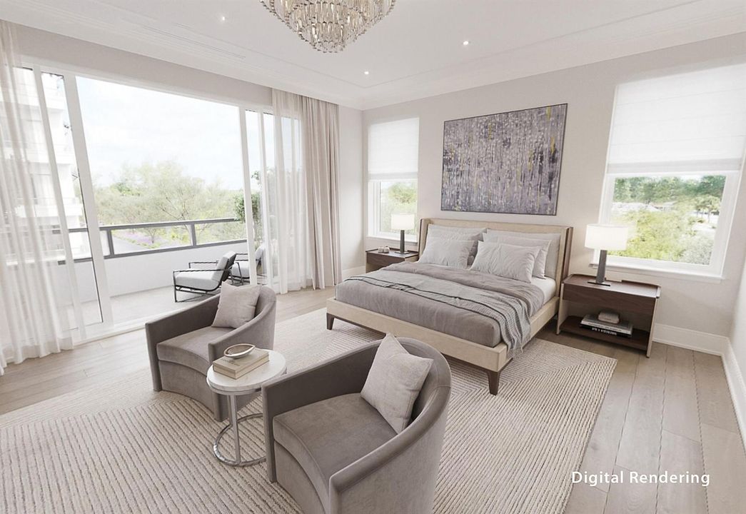 Primary Bedroom Rendering