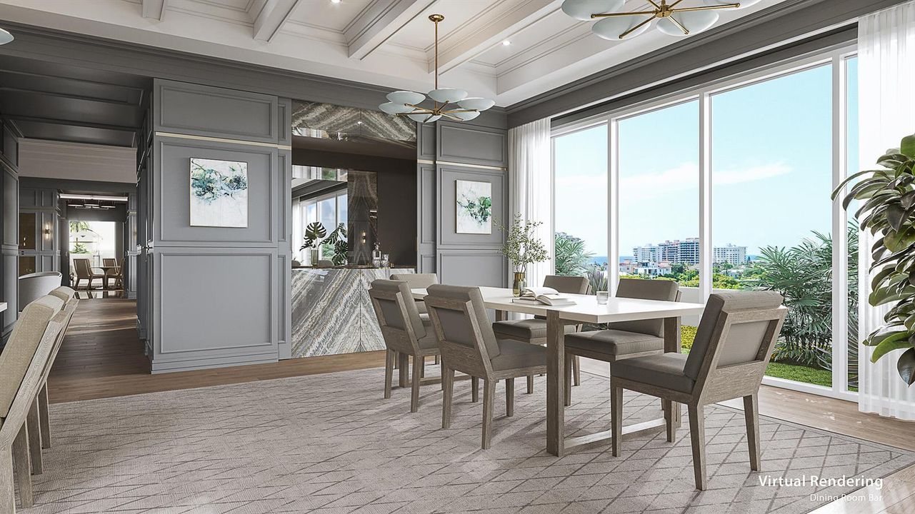 Dining Room Bar Rendering