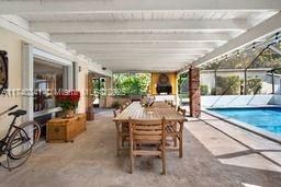 Dining area by the pool
