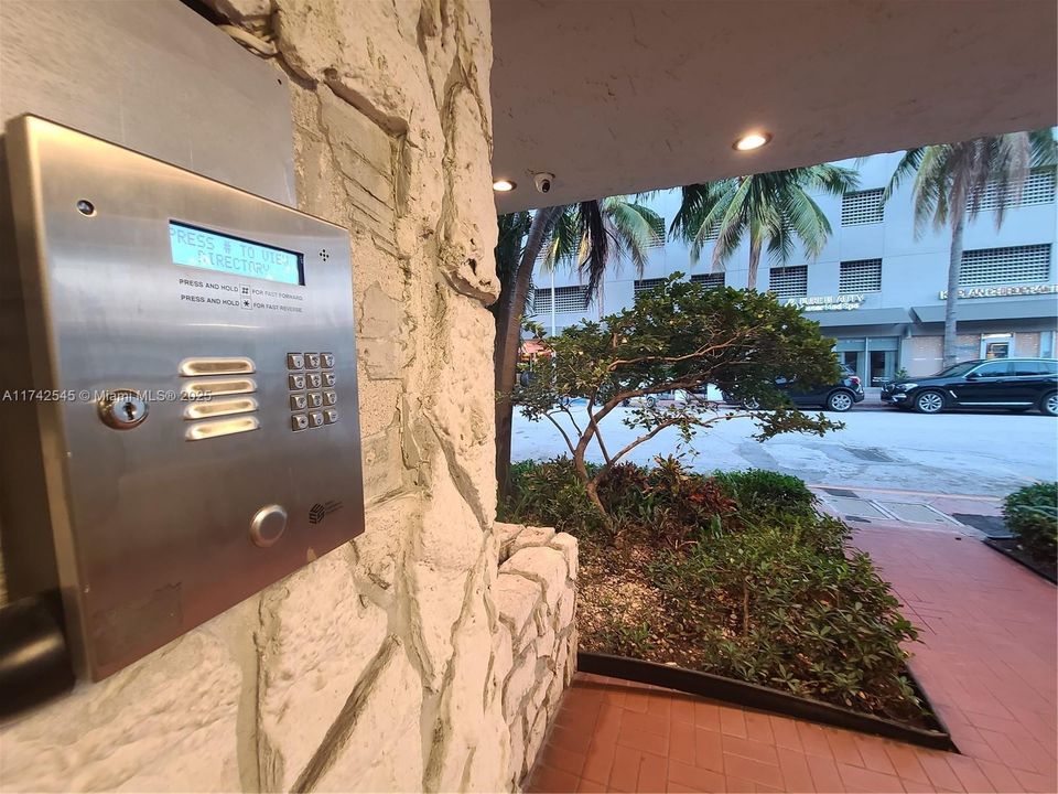 Exiting the building...