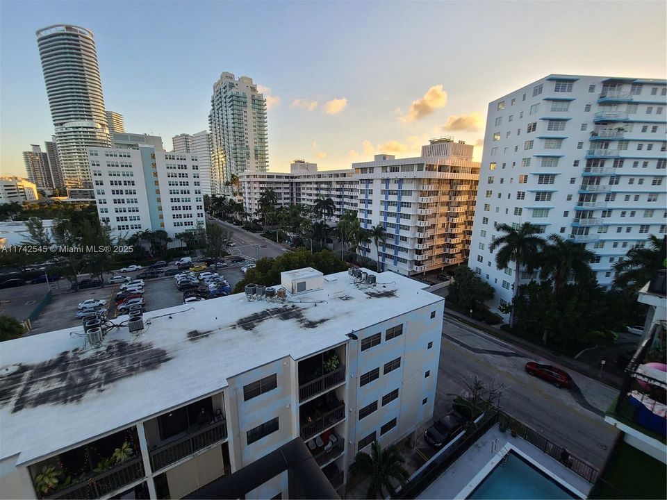 deeeep balcony with unobstructed views of SoFi