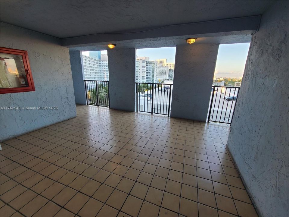 Elevator Landing on top floor of the building