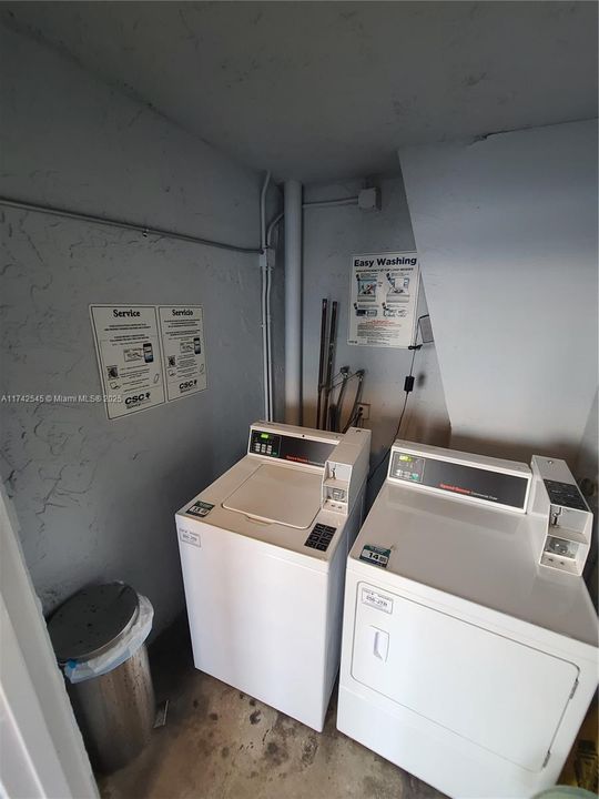 Laudry on each floor