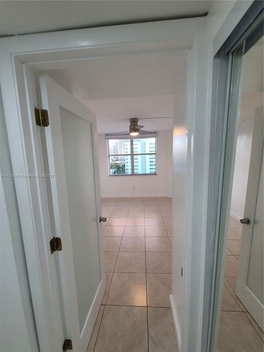 View of the Bedroom from the Bathroom