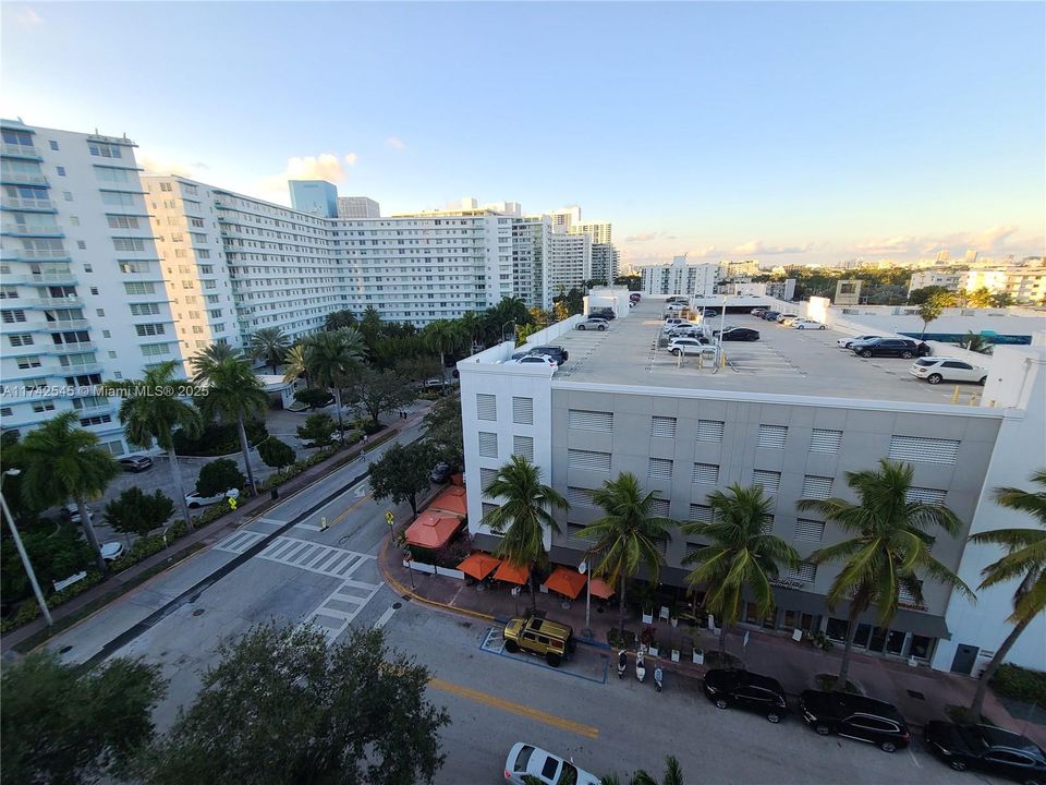 View from the elevator Landing on top floor of the building
