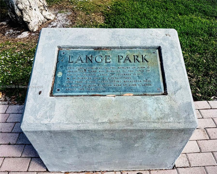 Entrance to Park (Directly Behind Property)