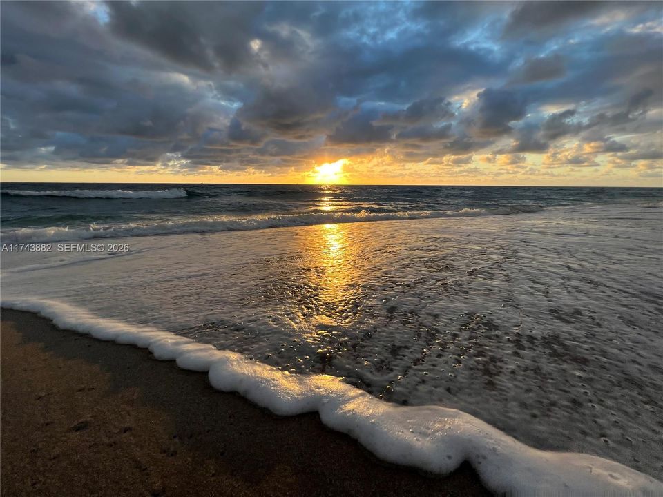 Enjoy morning sunrises