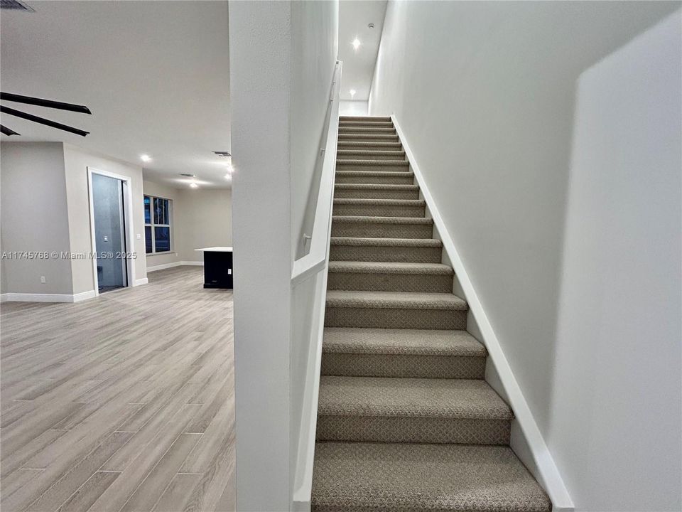 Stairs to the second floor