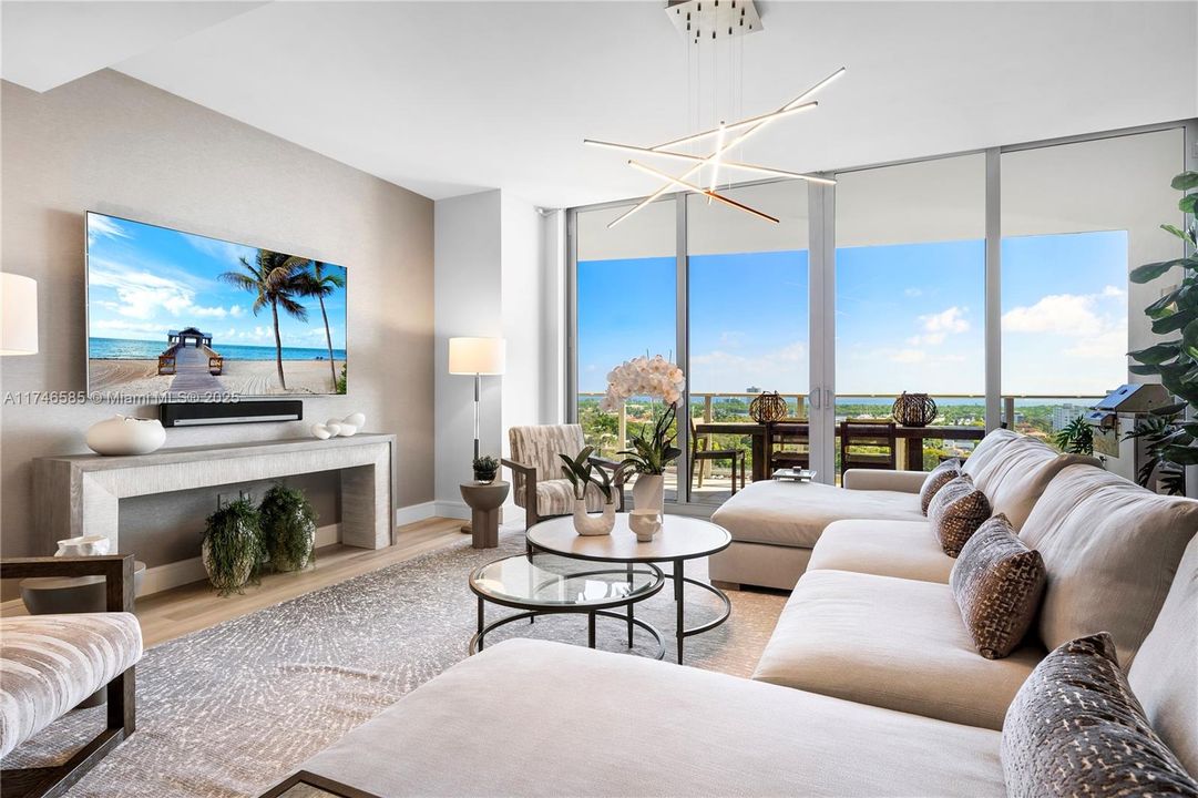 Open Floor Plan Playing to the Ocean Views