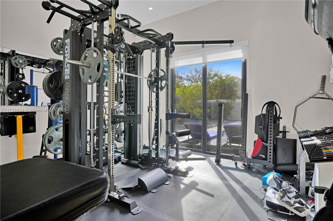 In home gym/5th bedroom on main floor
