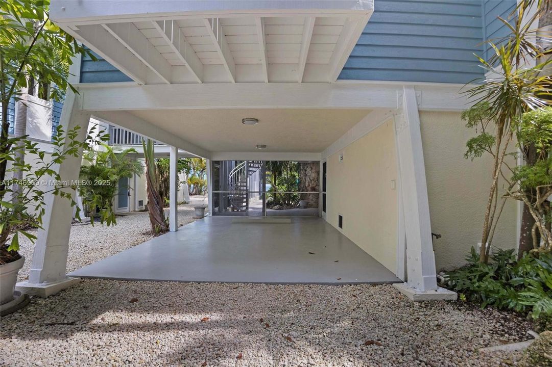 One of two car ports