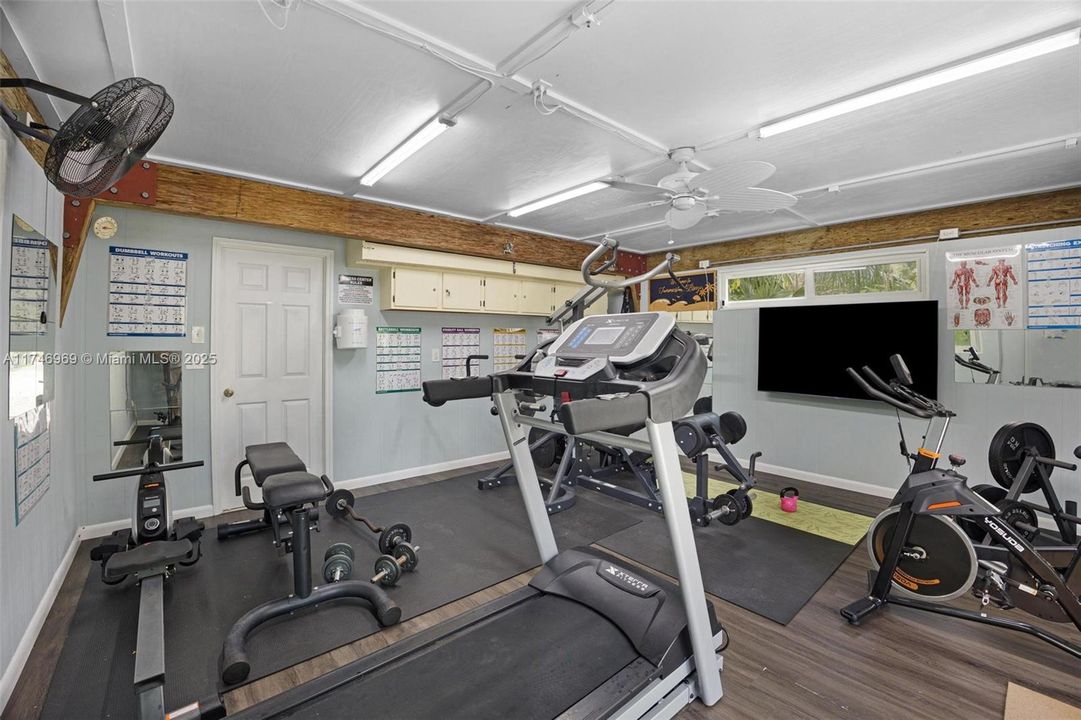 Potential use for room. Gym Equipment not included.