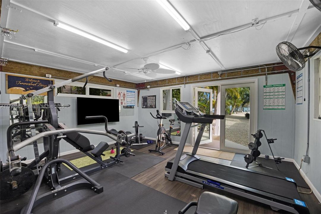 Potential use for room. Gym Equipment not included.