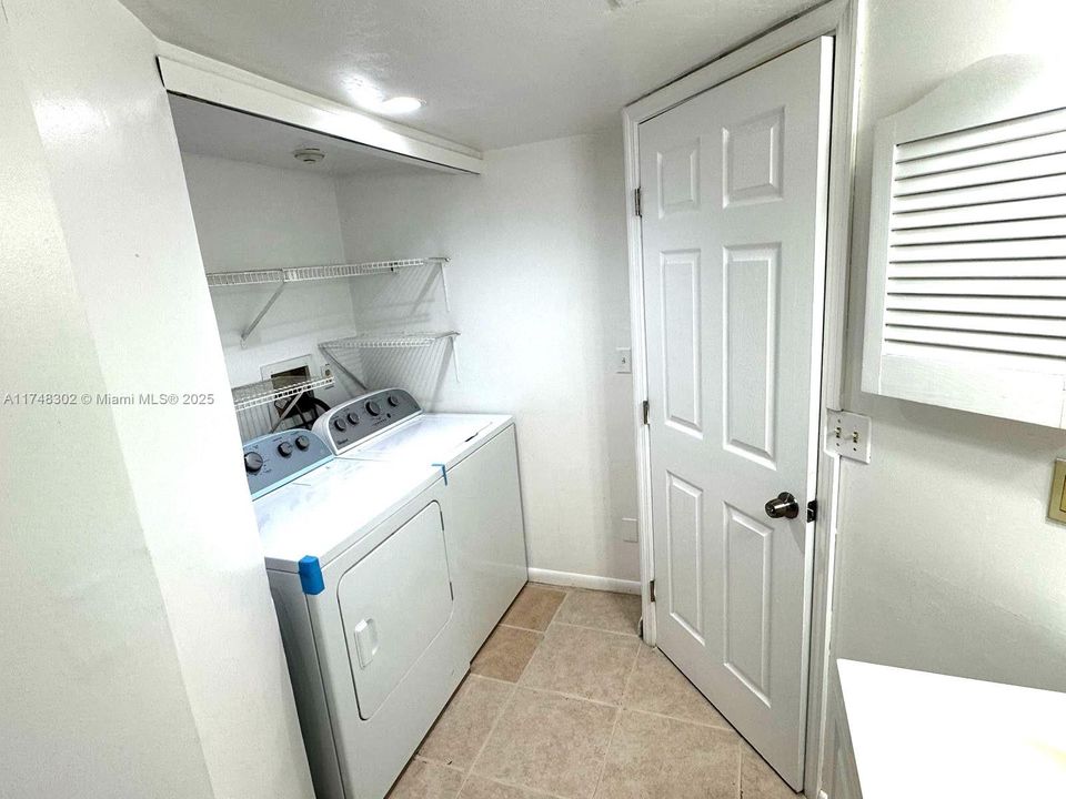 WASHER AND DRYER INSIDE UNIT