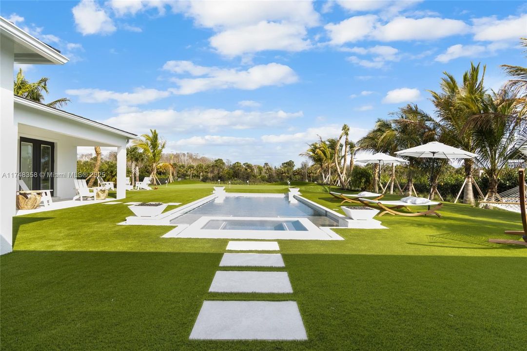 Custom 1+ acre lakefront estate home with golf, water and preserve views