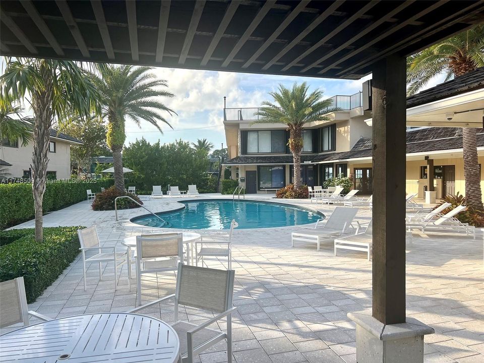 One of three heated pools