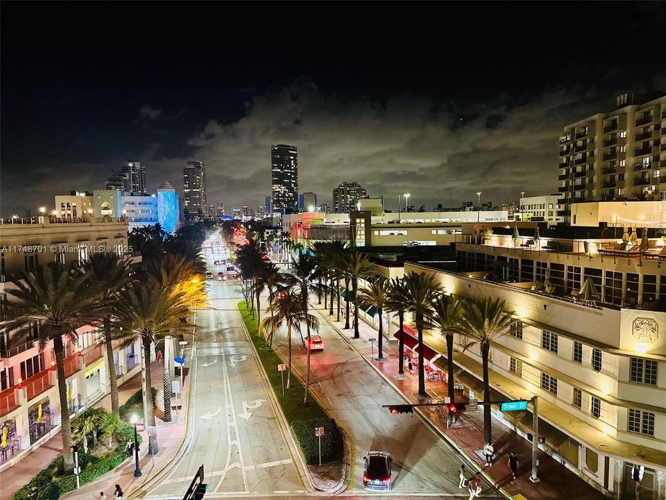 5th Street west at night