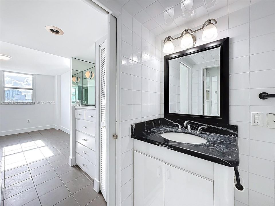 Bathroom enters to bedroom