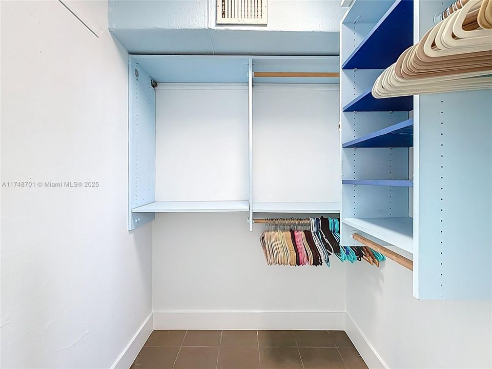Walk in closet.