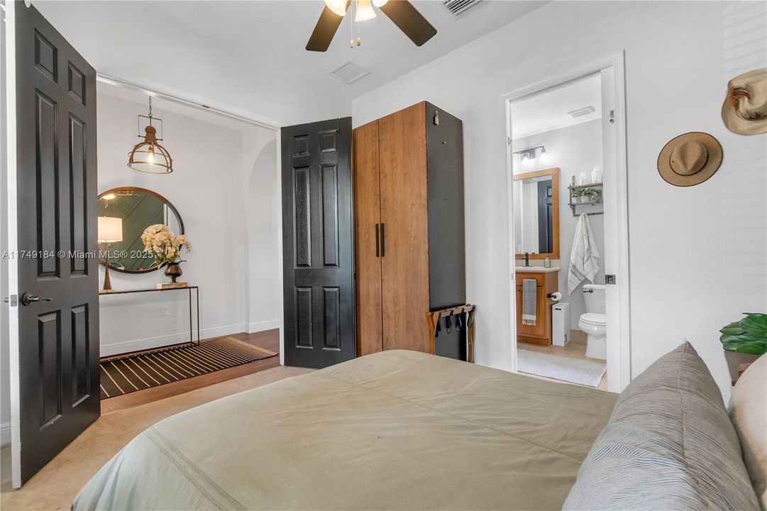 only bedroom downstairs