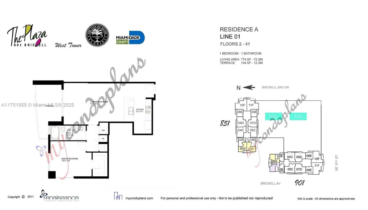 Recently Sold: $519,000 (1 beds, 1 baths, 774 Square Feet)