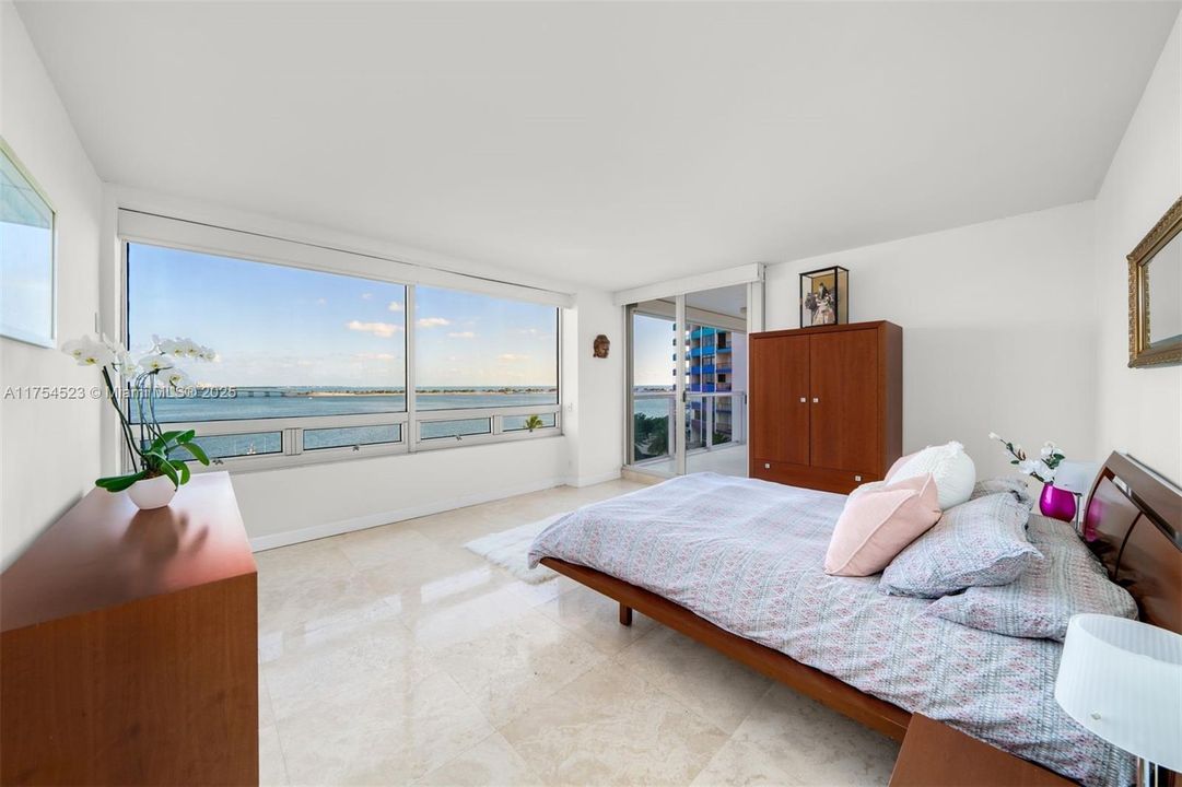 Primary bdrm with sunrise views