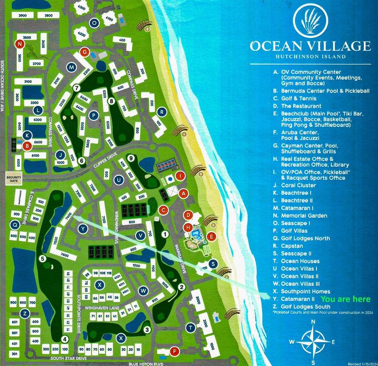Ocean Village Detailed Map