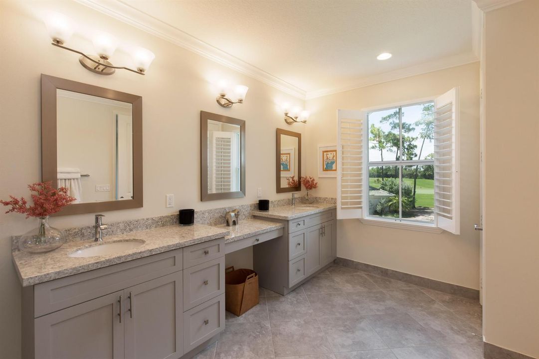 Master Bathroom Large Double Vanity