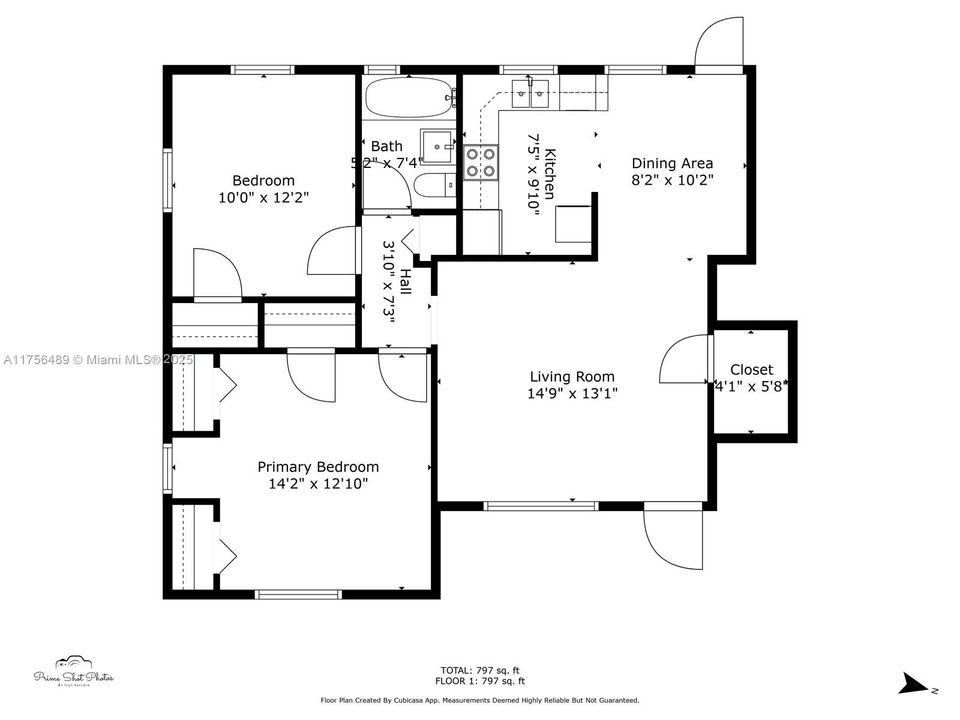 Recently Rented: $2,300 (2 beds, 1 baths, 929 Square Feet)