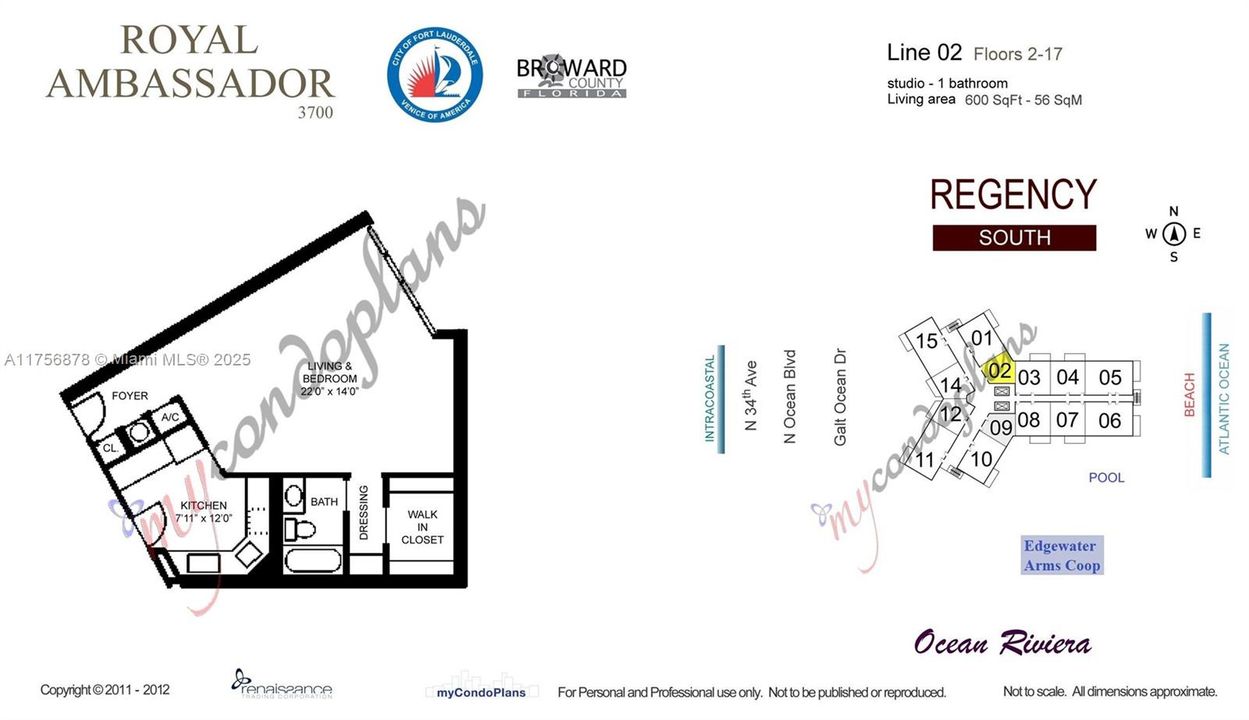 For Sale: $300,000 (1 beds, 1 baths, 600 Square Feet)