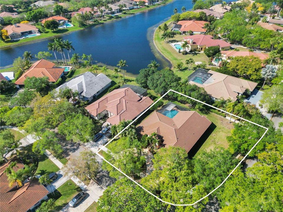 Perfect private oasis on a large corner lot!