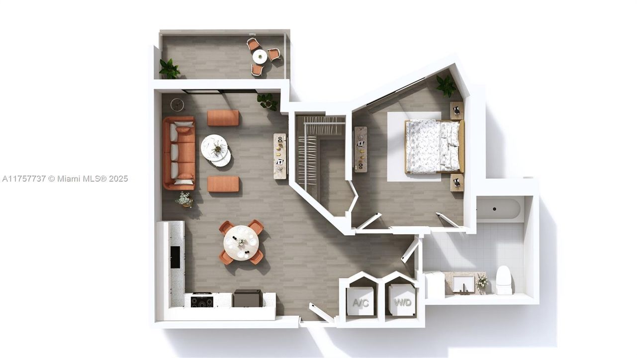 Recently Rented: $1,950 (1 beds, 1 baths, 558 Square Feet)