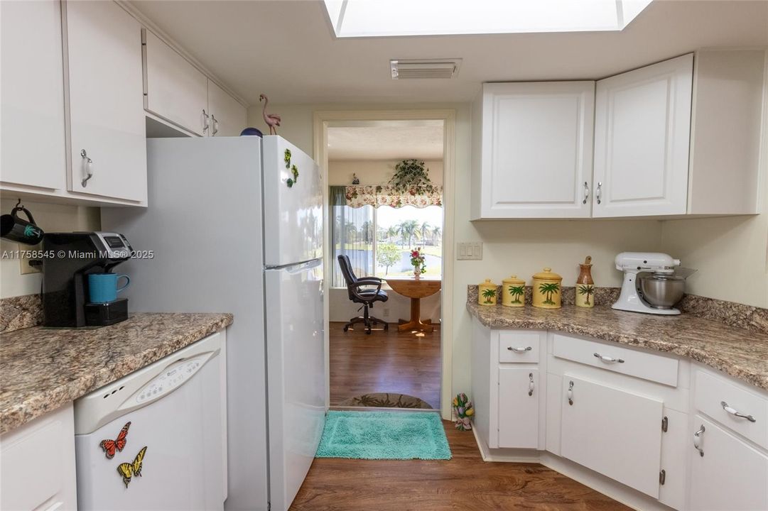 Kitchen connects with the Florida room