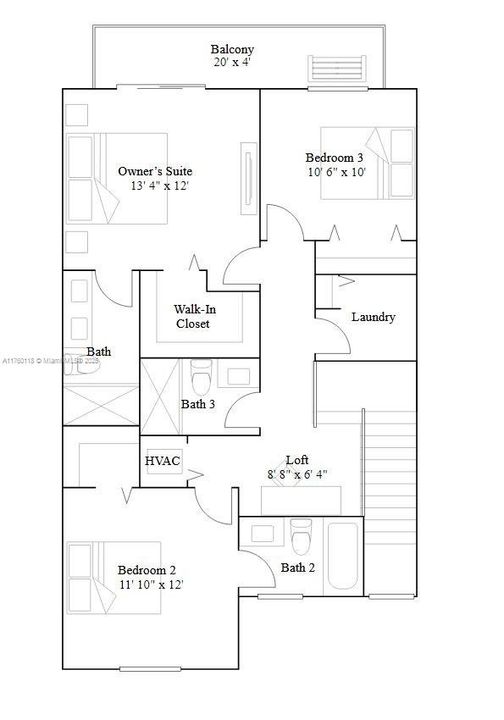 最近租的: $2,800 (3 贝兹, 3 浴室, 1694 平方英尺)