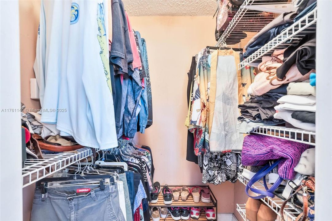 Primary walk in closet