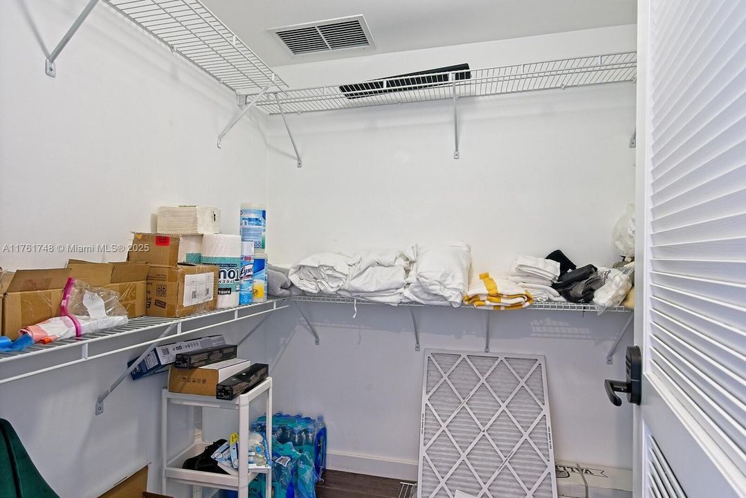 Walk closet presently used as owner's closet