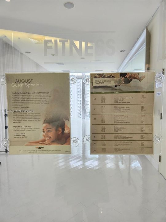 Free Gym Classes included