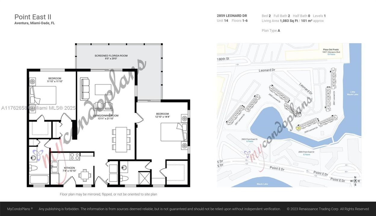 Recently Sold: $230,000 (2 beds, 2 baths, 1083 Square Feet)
