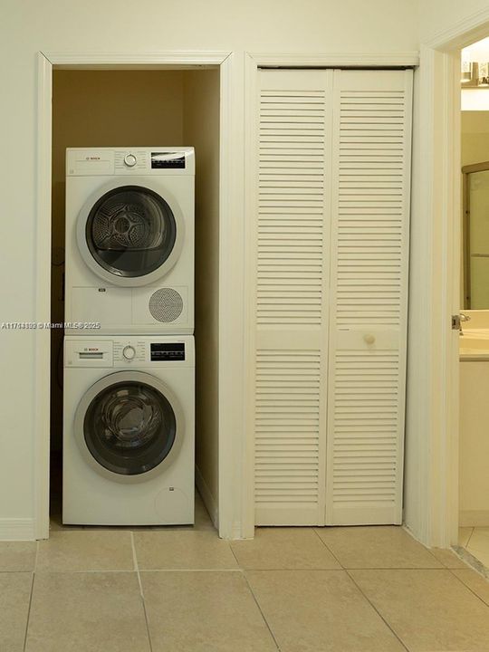 Laundry closet
