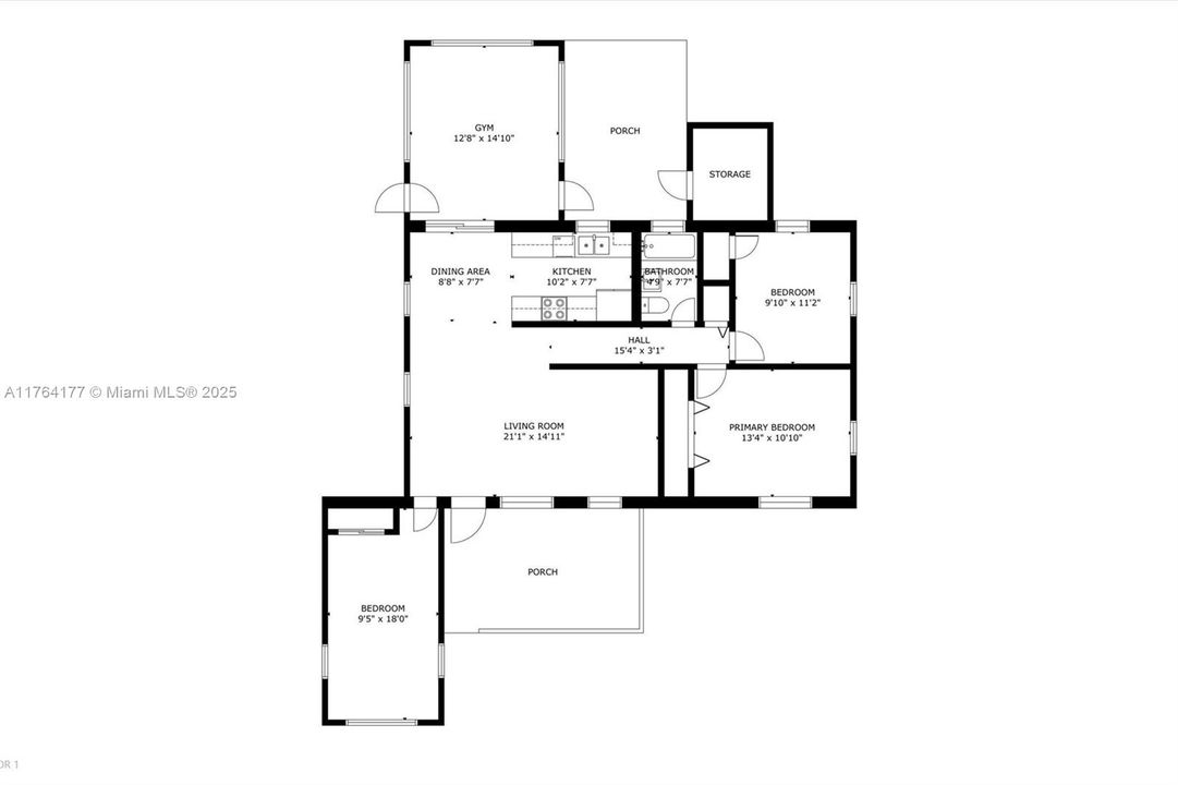 Recently Sold: $510,000 (3 beds, 1 baths, 1279 Square Feet)
