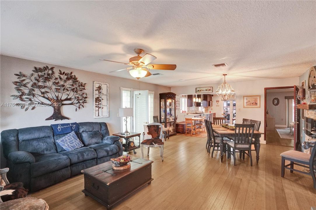 Living, Dining & Kitchen