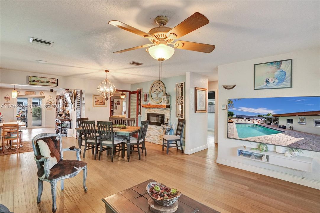 Living, Dining & Kitchen