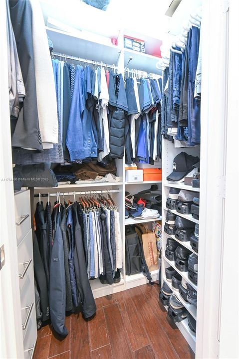 Master Closet - his