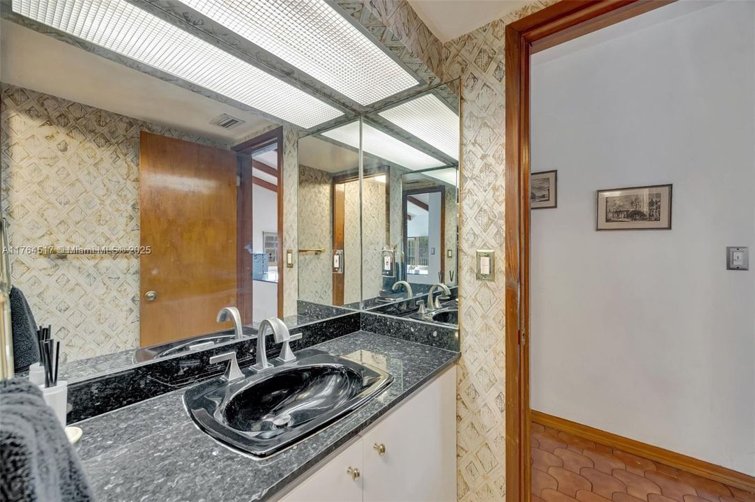 3rd Bathroom in Hallway for guests and 4th bedroom/Office