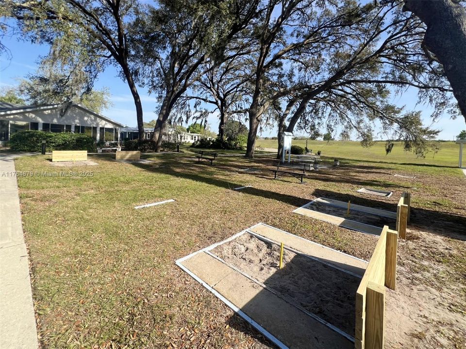 Marion Landing Lifestyle Center Horseshoe Tossing Area View