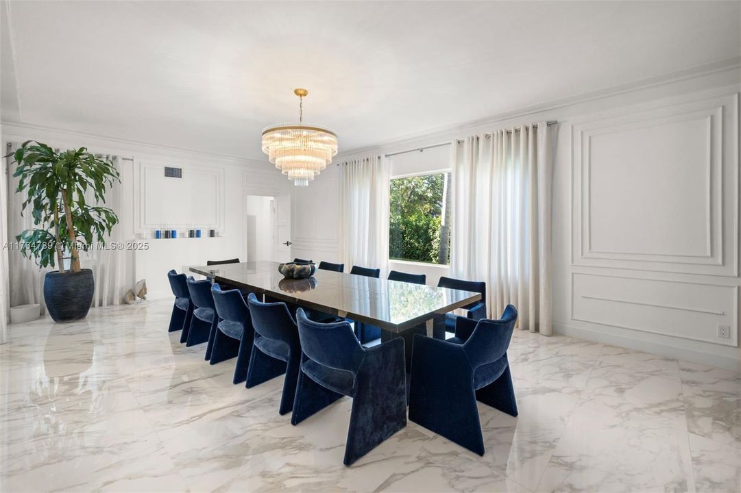 oversized dining room