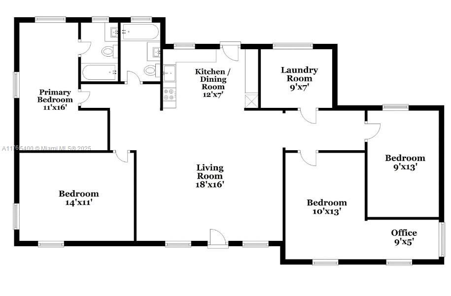 Active With Contract: $419,300 (4 beds, 2 baths, 910 Square Feet)