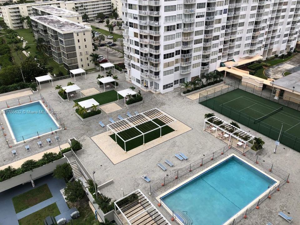 Pools & Tennis Court Area (Not view from unit)