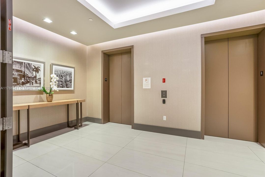 6th Floor's Elevator Lobby Area